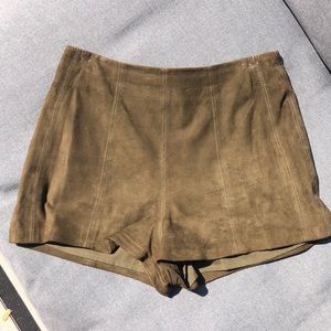 Haute Hippie Suede shorts